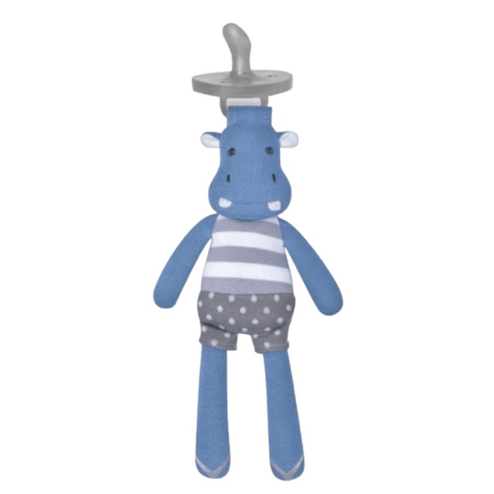 Apple Park Farm Buddy Certified Organic NWT JoJo Hippo‎ Pacifier Holder
